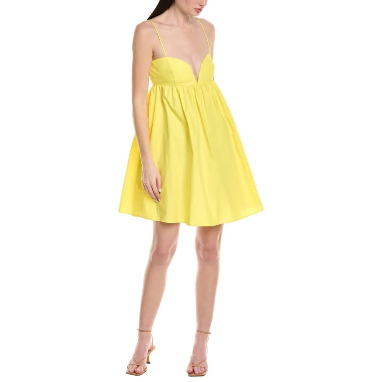 Poplin Back V-Wire Mini Dress
