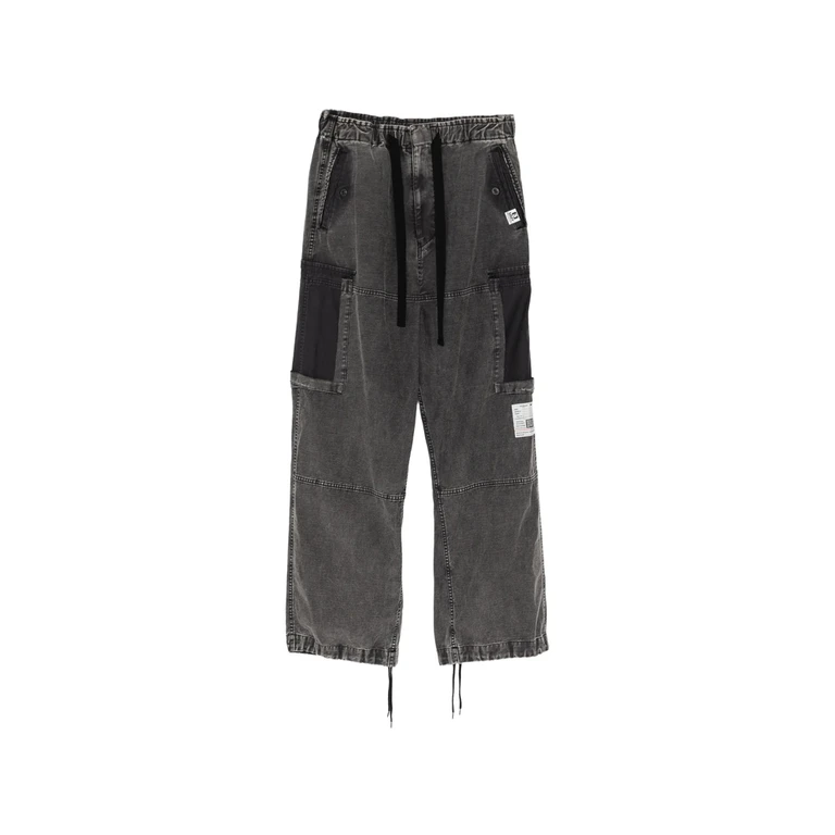 Cotton Satin Cargo Pants