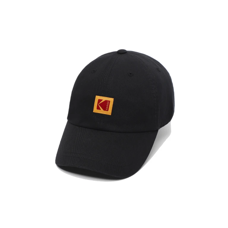 Relaxed Fit Square Logo Ball Cap BLACK