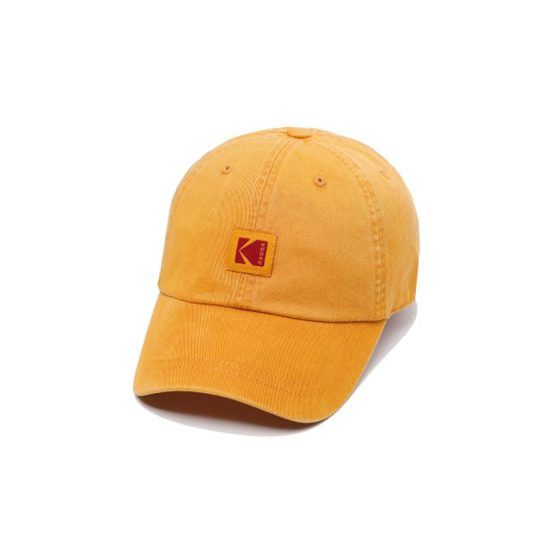 Relaxed Fit Square Logo Ball Cap YELLOW