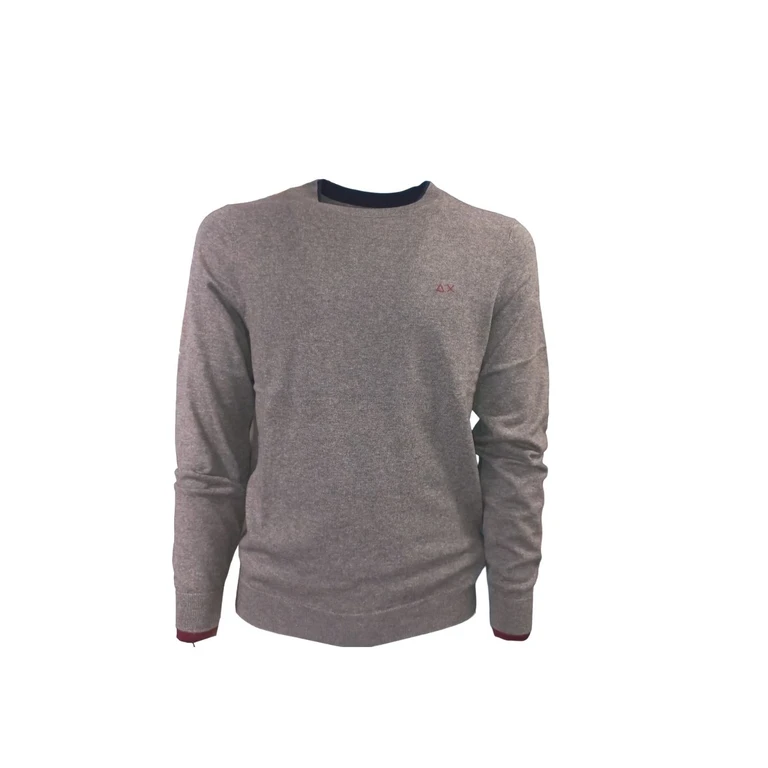 Sun68 Round Double Rib Shirt Grey Medium K43106