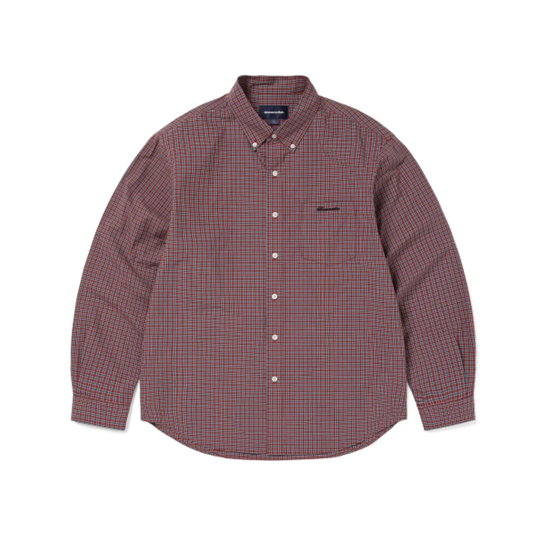Lightweight Plaid Shirt Red
