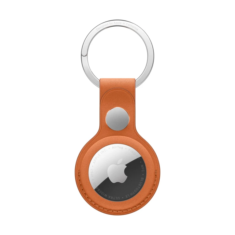 AirTag FineWoven Key Ring - Fox Orange