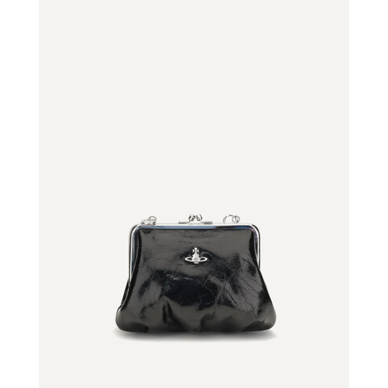 Granny Frame patent leather Handbag Female UNI