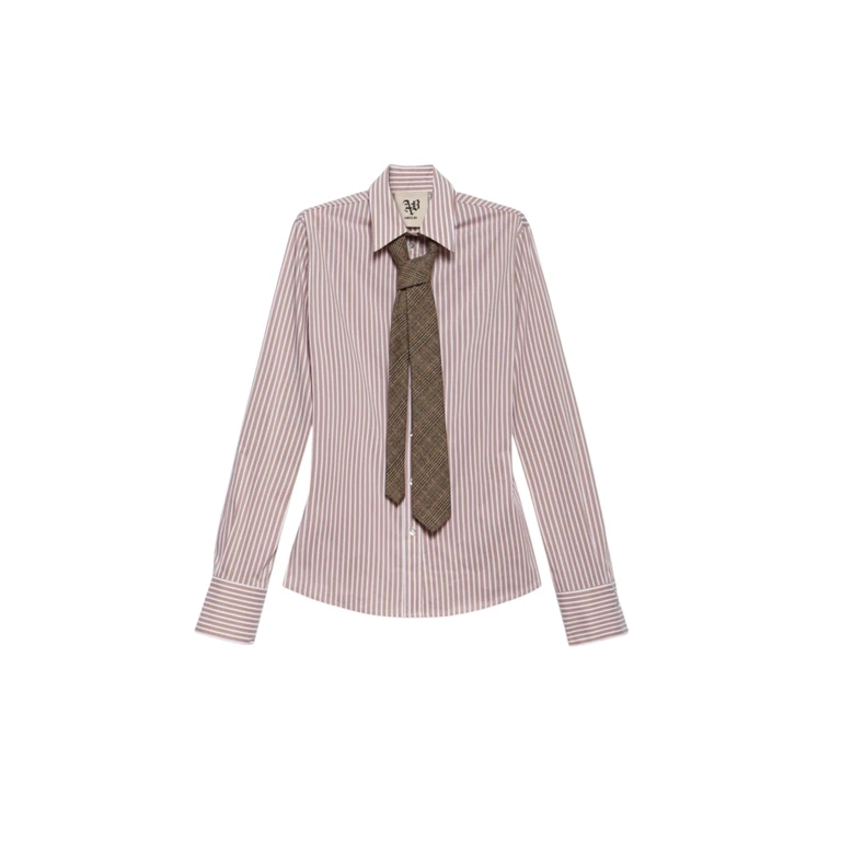 Women's striped ava shirt Aniye By with tie