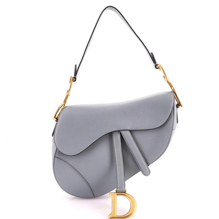 Saddle Handbag Leather Medium