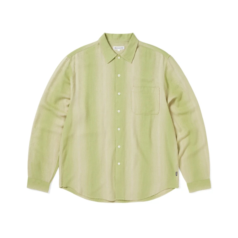Nep Bold Striped Shirt Yellow Green