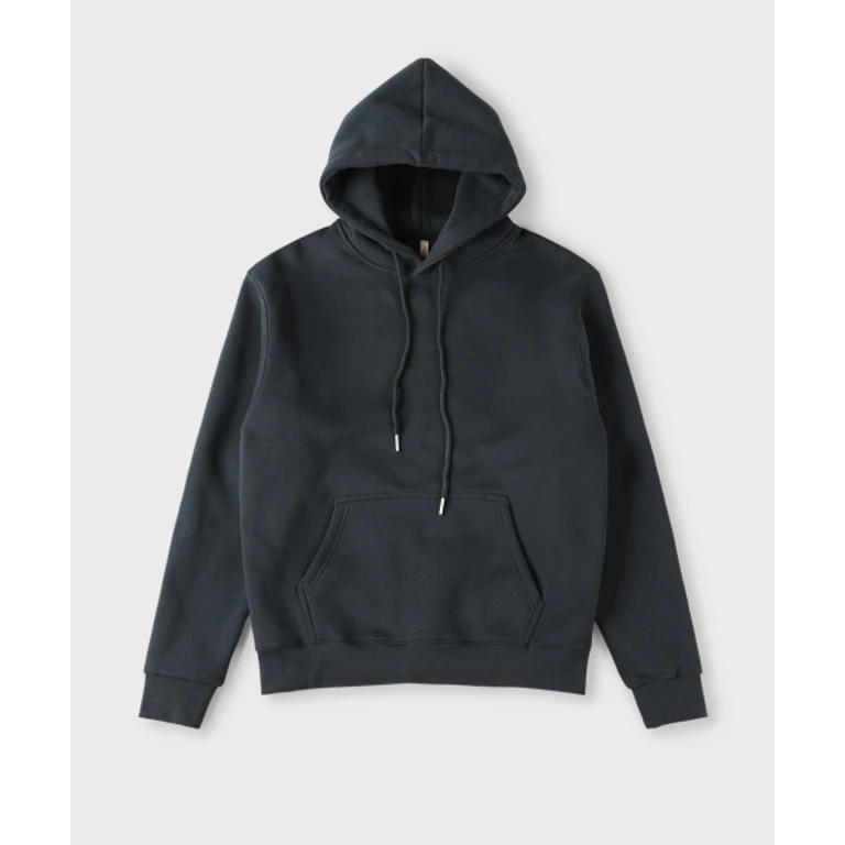 Navy Fleece-Lined Hooded T Shirt