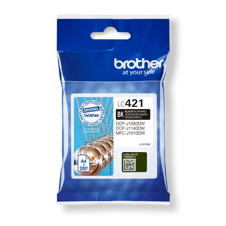 LC-421BK Ink cartridge black. 200 pages for Brother DCP-J 1050
