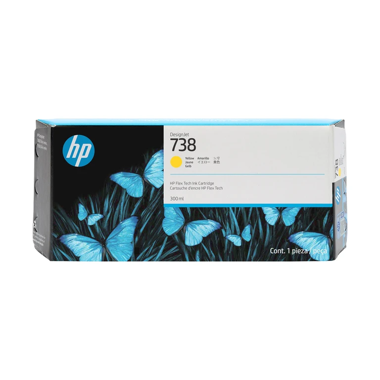 676M8A/738 Ink cartridge yellow 300ml for HP DesignJet T 850