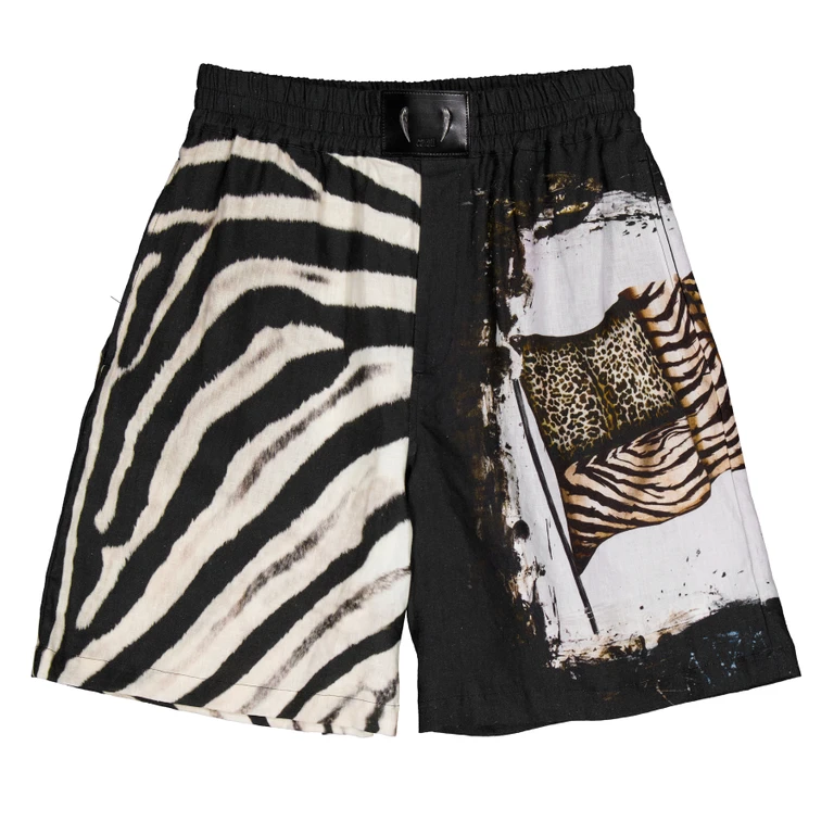 Animal Print Bermuda Shorts