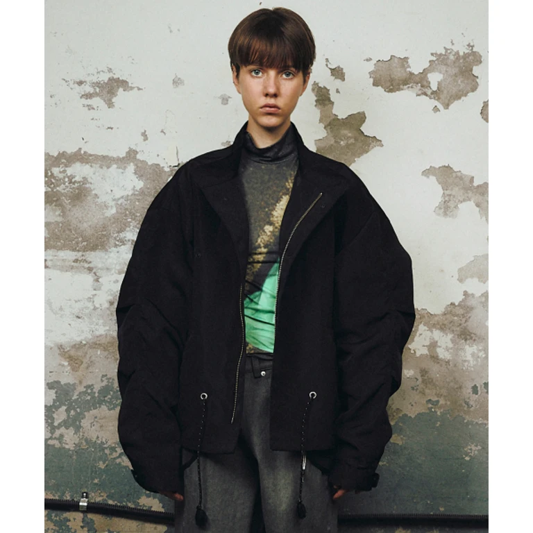 CUTTED FIELD JACKET (Black)