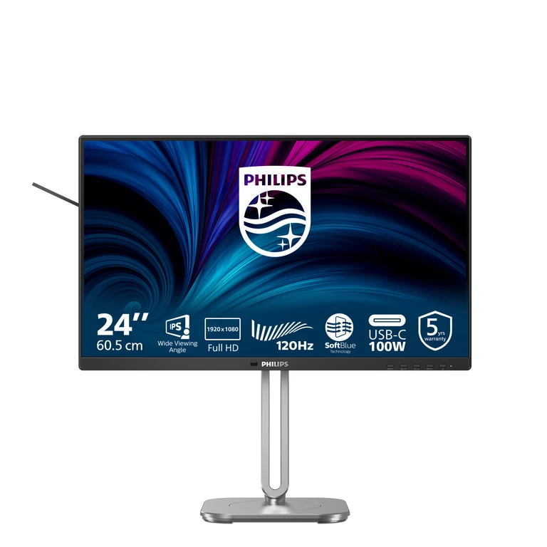 Philips 4000 Series 23.8" Full HD 120Hz Monitor, Grey (24B2U4301/00)