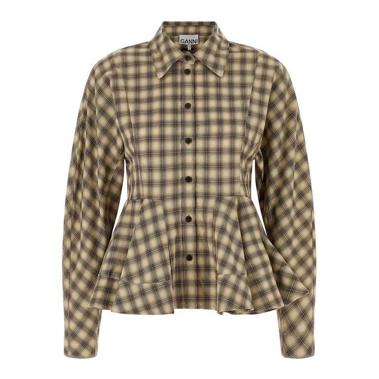 Chemise - Check Flannel Peplum (A1140033873)