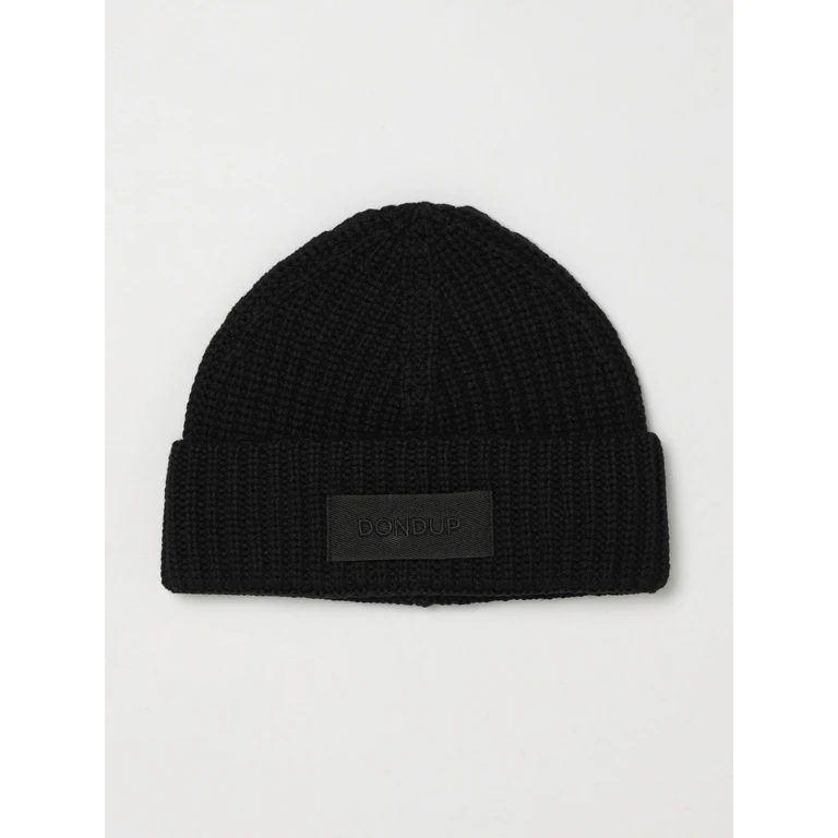 beanie van geribde wolmix