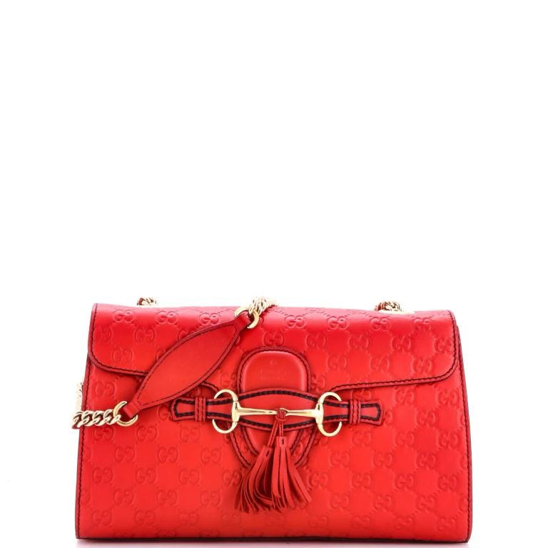 Emily Chain Flap Bag Guccissima Leather Medium