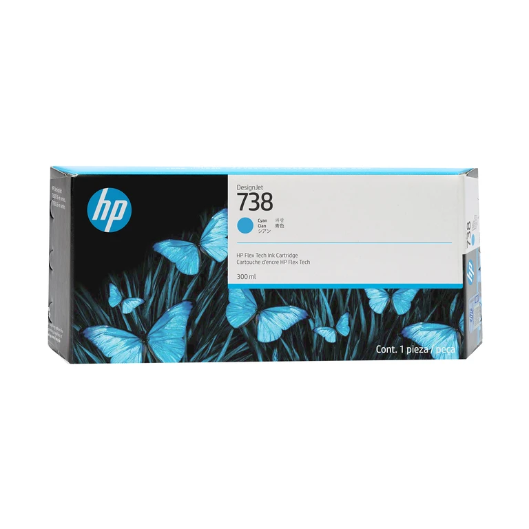 676M6A/738 Ink cartridge cyan 300ml for HP DesignJet T 850/950
