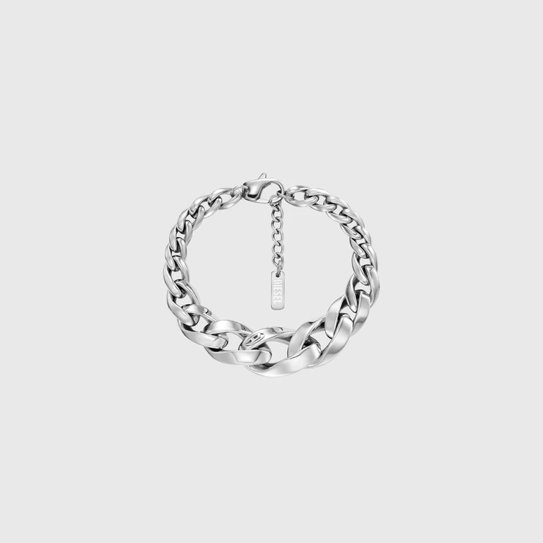 Stainless Steel Chain Bracelet - Bracelets - Unisex - Silver