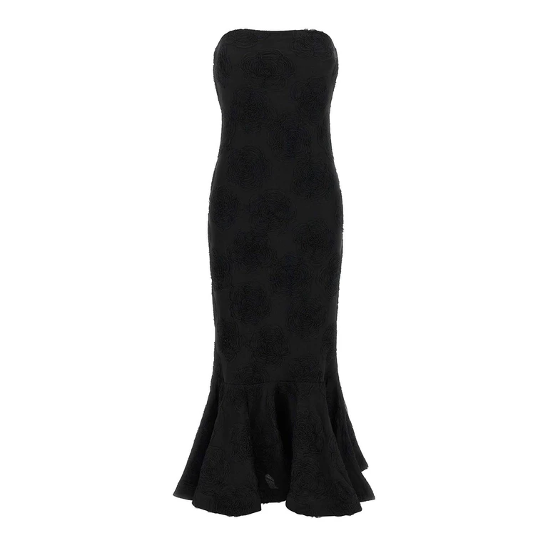 Robe Au Genou - Flower Mesh Flounce (116833100)