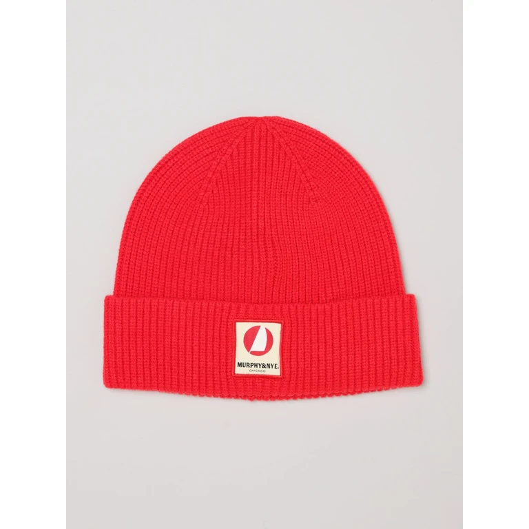 Cotton Beanie Hat with a Turn-Up Cuff and Logo Patch (B56000C01307)