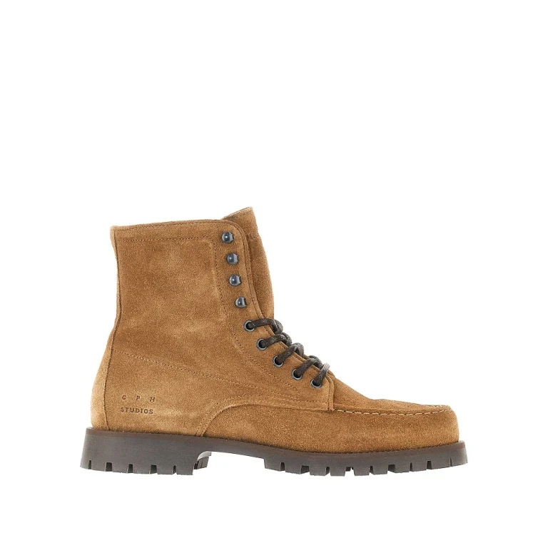Suede leather laced boots Man 40