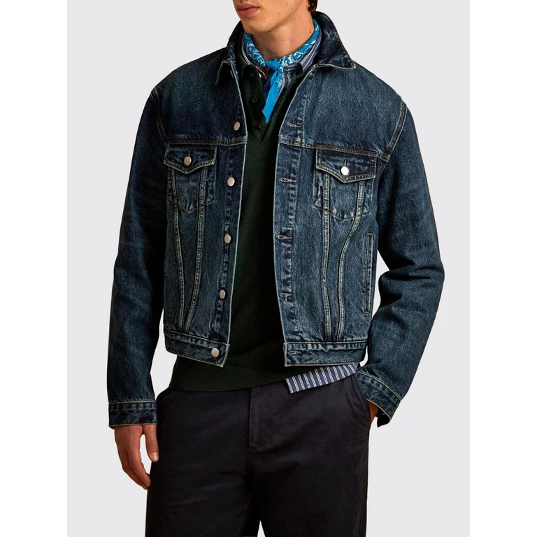 Jacket Men color Indigo (MDO016DM125D7003)