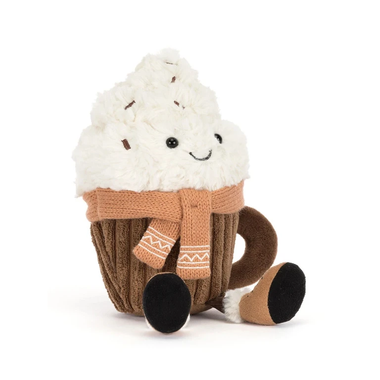 Plush Toy "Amuseables Scarffles Hot Chocolate"