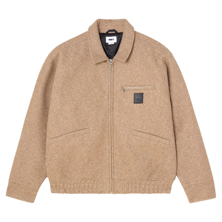 jacket Obey ledger blouson jacket - milk