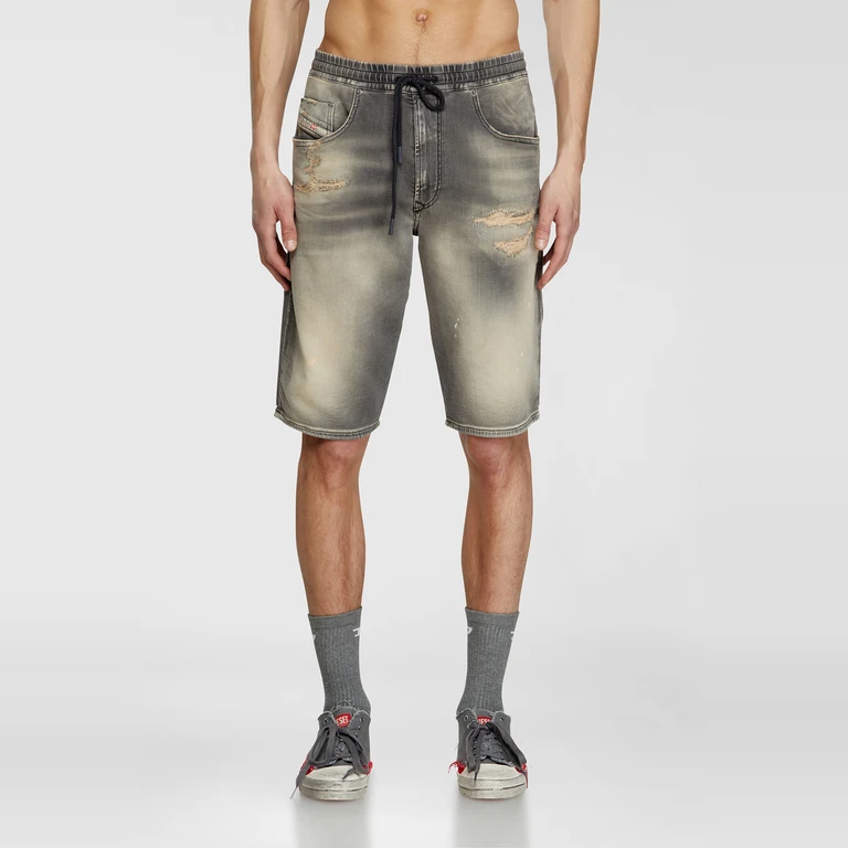 Chino shorts in JoggJeans - Denim short pants - Man - Grey