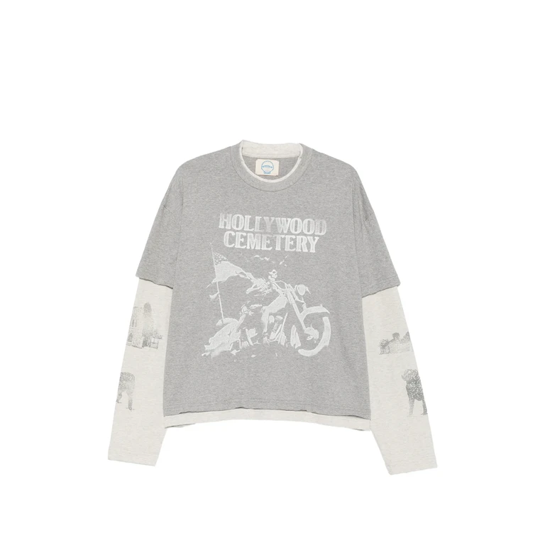 Graphic-print Layered T-shirt