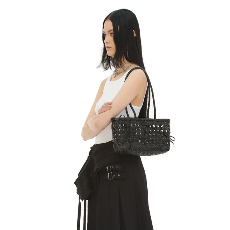 BISCUIT SHOULDER BAG [BLACK]