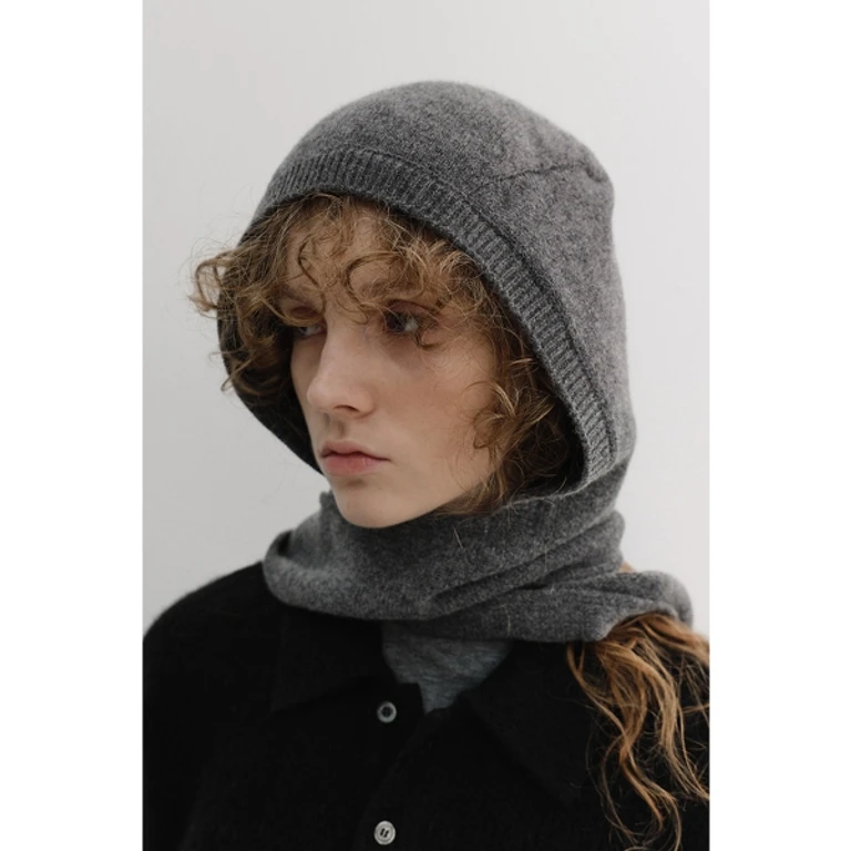 BABUSHKA SCARF MELANGE GREY