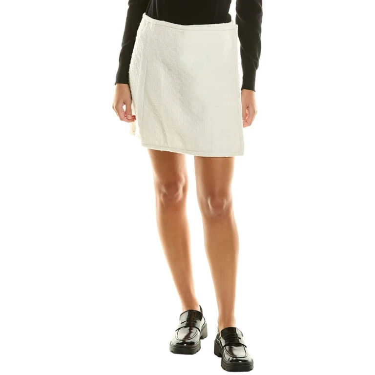White Label Tweed Wrap Skirt