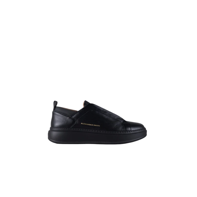 asbcwlm-2383-tbk Alexander Smith Men Leather Black