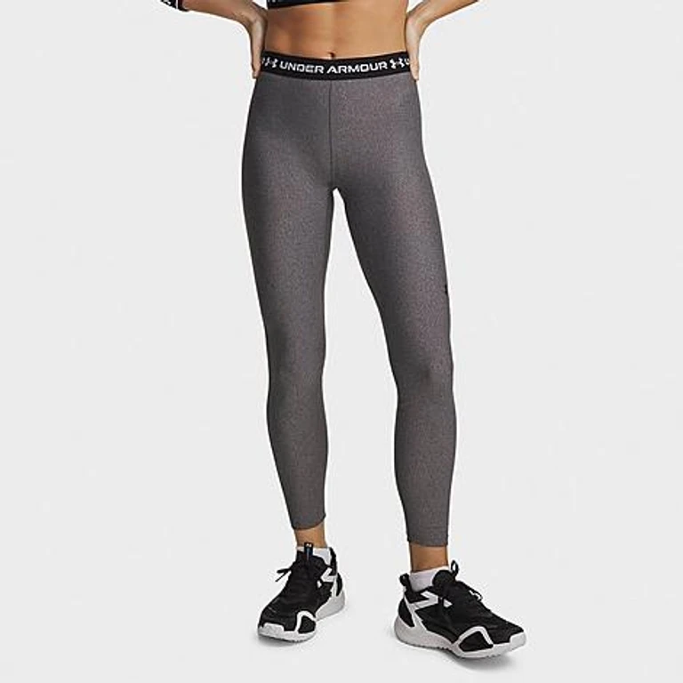 Under Armour Women's Heatgear Leggings in Charcoal Light Heather/Black Size: XS