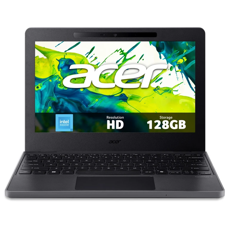 Acer TravelMate B3 11 Laptop (NX.BEPEK.006) - Intel N150, 8GB RAM, 128GB eMMC, Windows 11 Pro Education