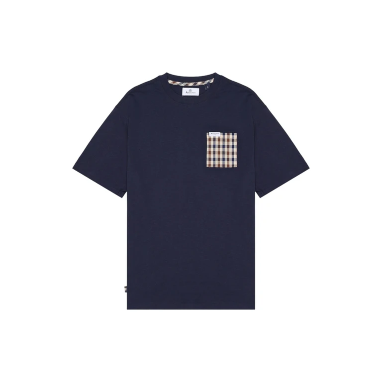 T-shirt Man Aquascutum icon ts009 11 navy