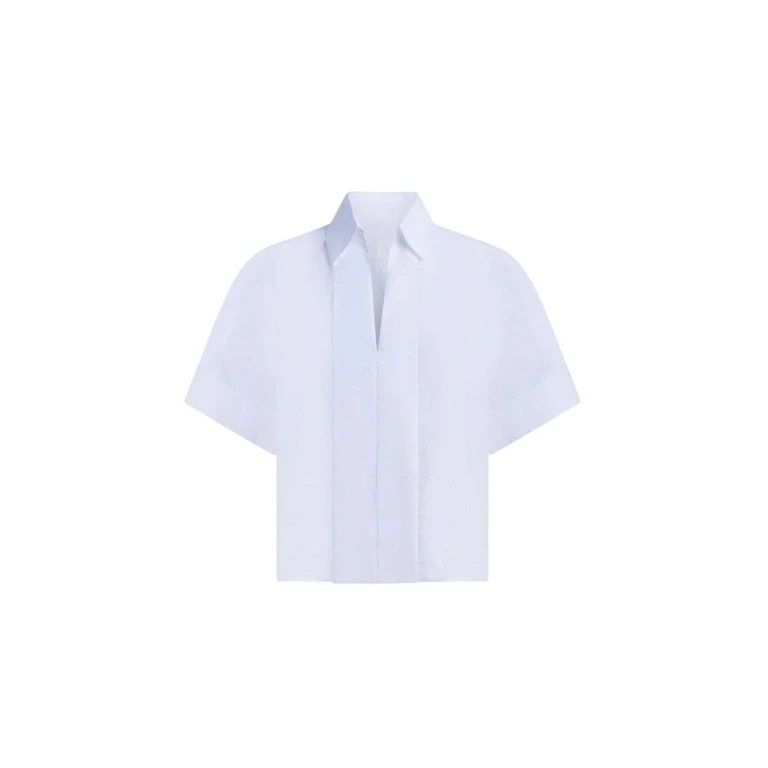 women's shirts Dondup - shirt in gabardina dyed wire - blue