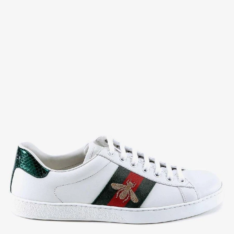 Bee Ace Low-Top Leather Sneakers