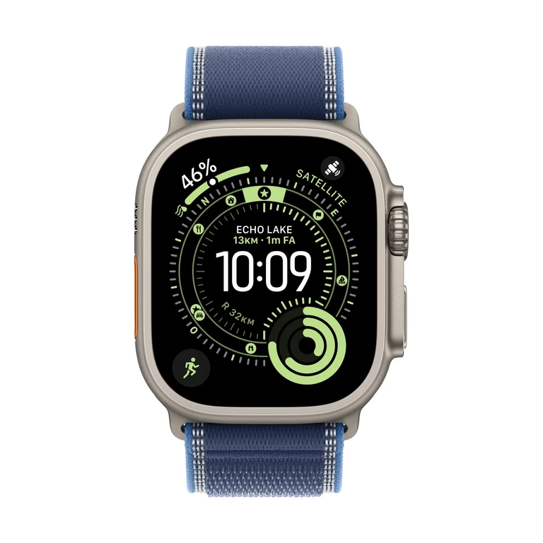 Apple 49mm Blue/Bright Blue Trail Loop - M/L (MG9R4ZM/A)