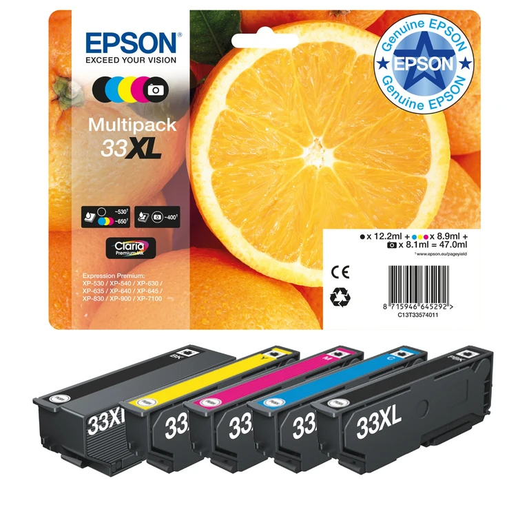 C13T33574011/33XL Ink cartridge multi pack high-capacity Bk.C.M.