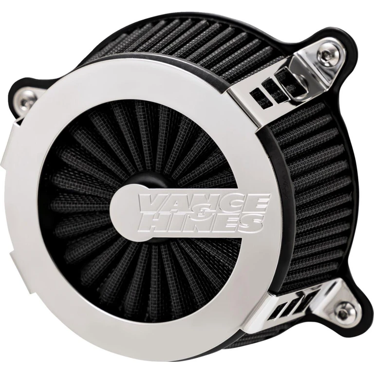 70357 - Vance & Hines VO2 Cage Fighter Air Intake Kit For Harley Davidson FLD 1690 2012-2013 - Chrome