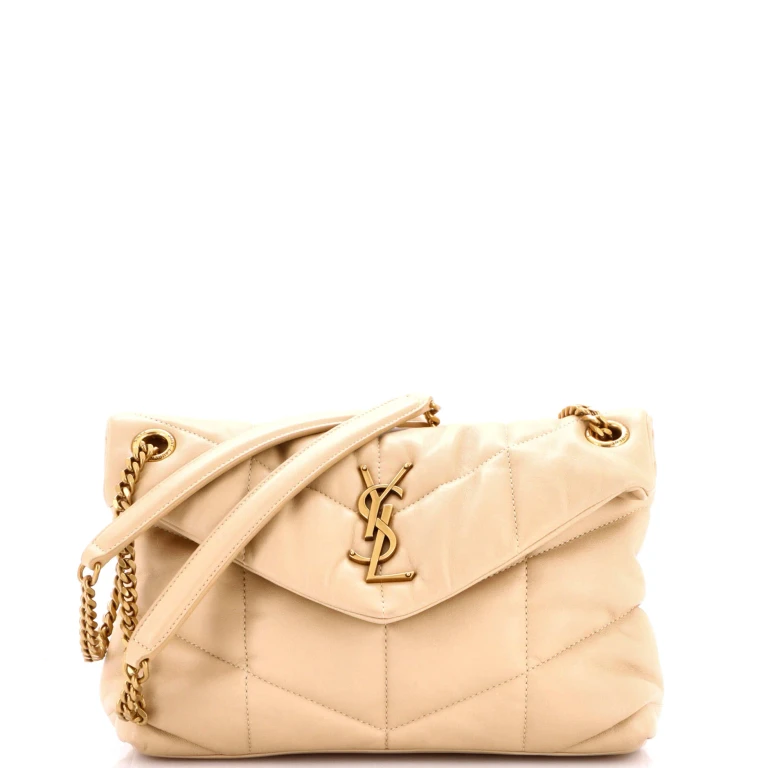 Loulou Puffer Shoulder Bag Quilted Leather Small