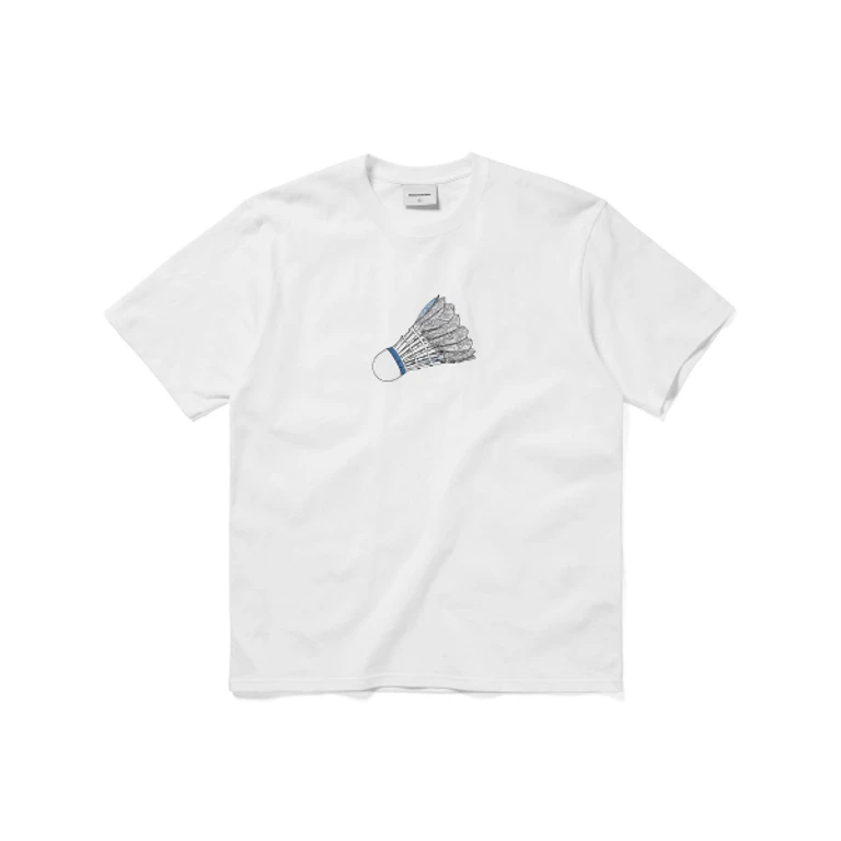 Shuttlecock Tee White