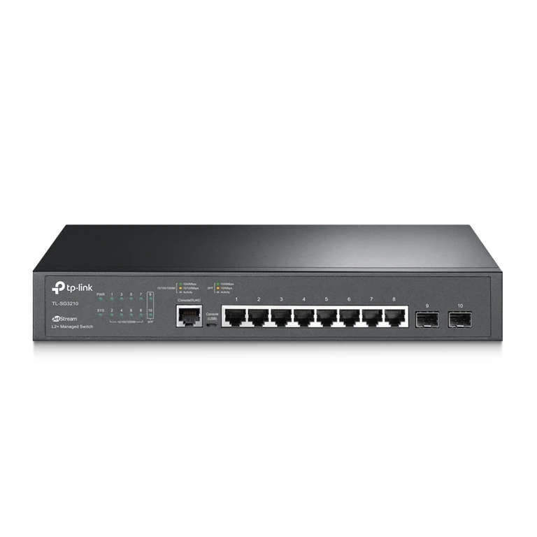 JetStream 8-Port Gigabit L2 Managed Network Switch with 2 SFP Slots