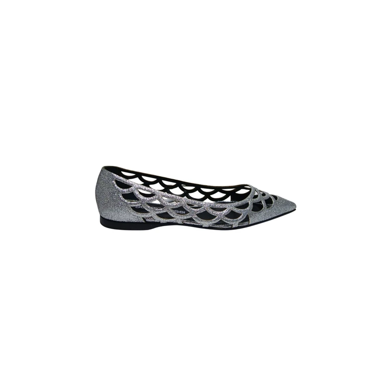 b07110-mte101-1802-170 Sergio Rossi Women's Leather Silver