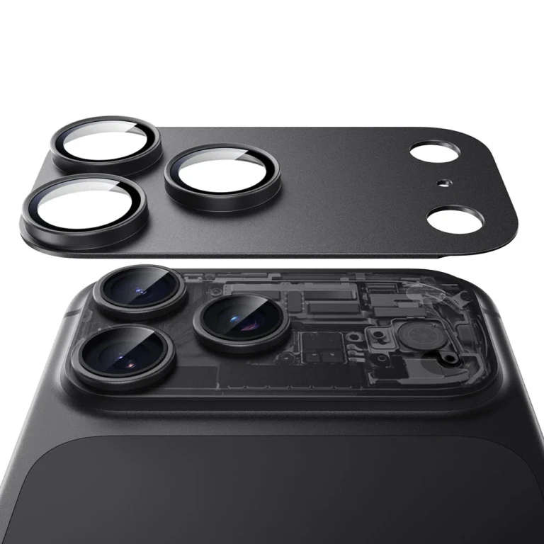 iPhone 18 Pro Max Armorite® Pro Camera Lens Protector (Full Coverage) - Matte Black - Matte Black