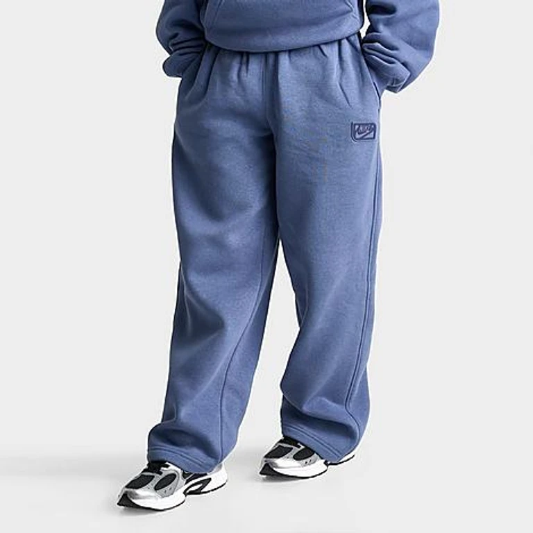 Big Kids Sportswear Club Futura Fleece Sweatpants in Diffused Blue/Midnight Navy Size: Small