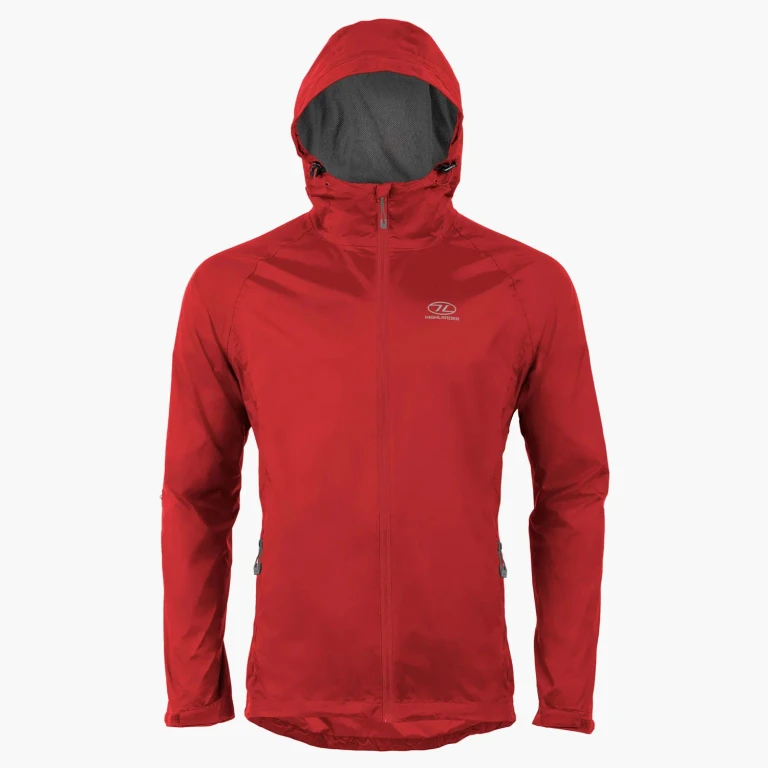 Men's Stow & Go Pack Away Waterproof Jacket | Red