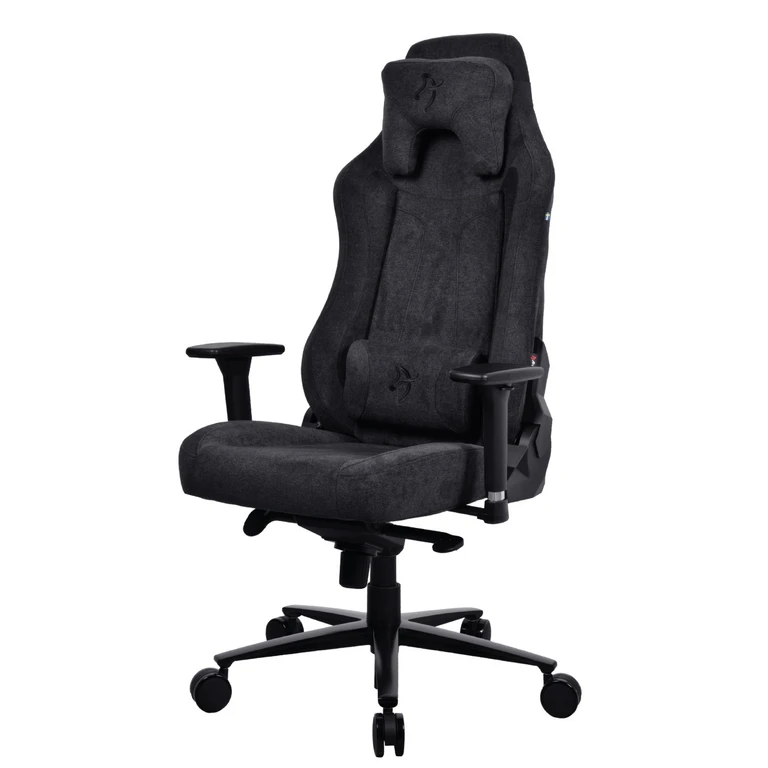 Vernazza Soft Fabric Gaming Chair - Pure Black